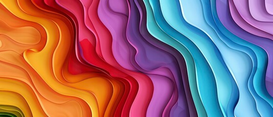 Wall Mural - abstract vector design featuring colorful waves and textures, ideal for artistic illustrations, vibrant wallpapers, and dynamic banner backgrounds