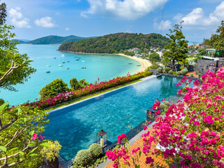 Wall Mural - Pool view in Ao Yon Yai beach in Phuket, Thailand