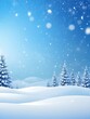 © Get it - winter background of snow and frost with landscape of forest, abstract background illustration