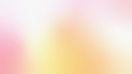 Wall Mural - soft grain gradient background blending yellow pink and white colors