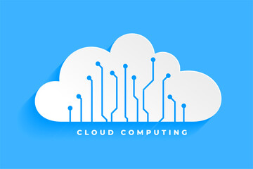 Canvas Print - cloud computing business background for web network system