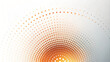 © Uncle-Ice - Abstract orange dotted background with a halftone wave pattern