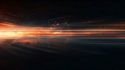 Wall Mural - abstract light trails and streaks in night