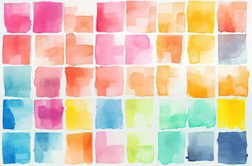 Poster - Paintbrush watercolor gradient elements decorative design