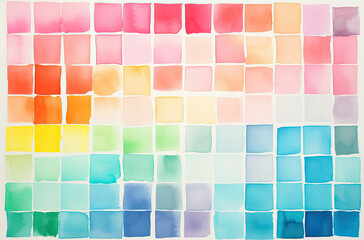 Poster - Paintbrush watercolor gradient elements decorative design