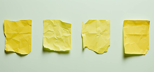 Poster - Yellow paper note sticker label for text illustrations elements decorative web design