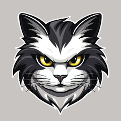Cat head mascot