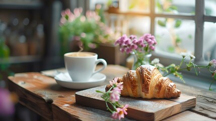 croissant with almond paste picture