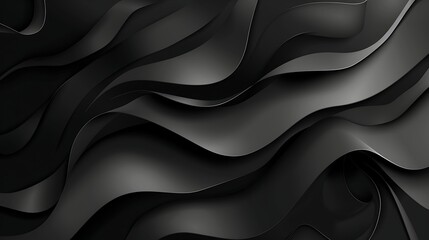 Black wavy background