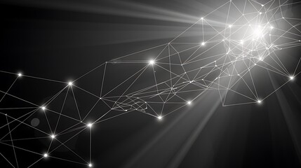 Aufkleber - abstract geometric background. plexus mesh backdrop molecular