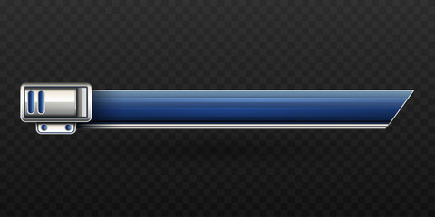 Wall Mural - Silver and Blue Lower Third Title Banner for Video Screen Broadcast