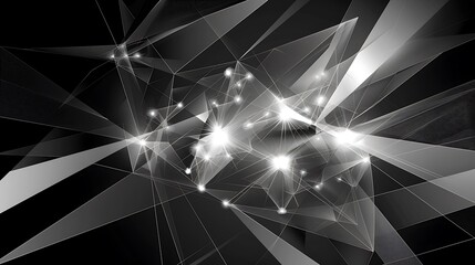 Aufkleber - abstract geometric background. plexus mesh backdrop molecular