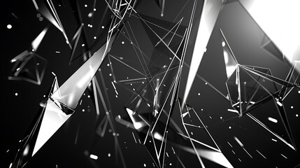 Aufkleber - abstract geometric background. plexus mesh backdrop molecular