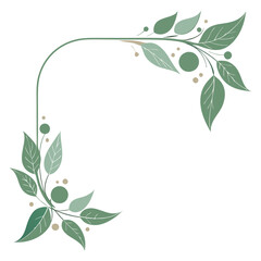 Sticker - floral border