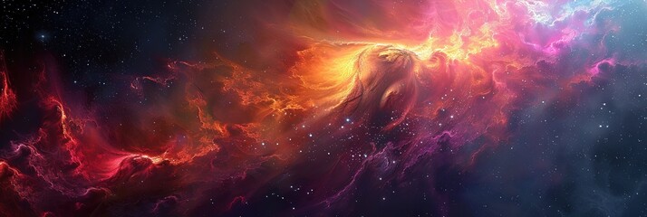 Wall Mural - Colorful dimensional universe concept