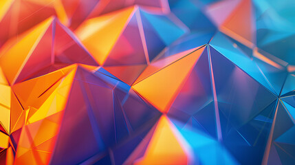 Sticker - abstract background with triangles