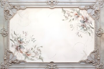 Isolated decorative frame