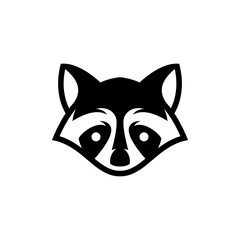  raccoon logo vector illustration. raccoon head logo template
