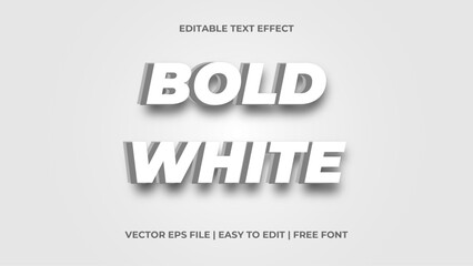 Poster - Editable custom 3D bold text effect template