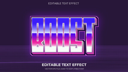 Poster - boost editable text effect