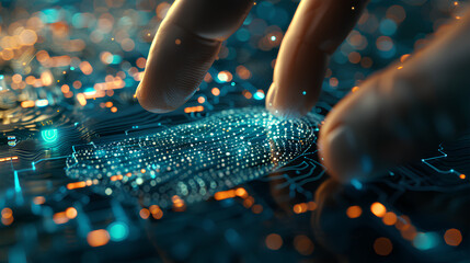 Poster - cybersecurity and protecting one's digital footprint from unauthorized access and exploitation
