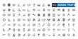 © Rubbble - Animal trap icons set. Outline set of animal trap vector icons for ui design. Outline icon collection. Editable stroke.