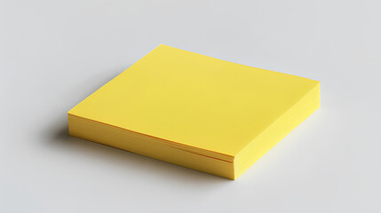 Wall Mural - yellow post it note on isolate white background