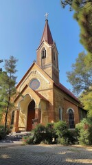 Wall Mural - Exterior Architecture of the Christian Church