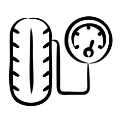 Wall Mural - Tire Pressure Icon