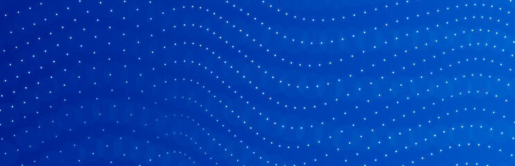 Poster - Big data stream. Digital wave with many points. Technology or science banner. 3D rendering.