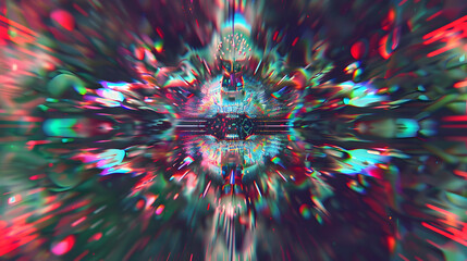 fractal, pattern, glitch, noise, vhs tape distortion