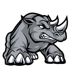 Wall Mural - Rhino head vector, rhino esport logo team, rhino mascot vector