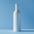 © Squtye - White bottle mockup with place to add text on blue background