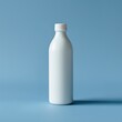 © Squtye - White bottle mockup with place to add text on blue background