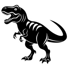 Wall Mural - tyrannosaurus rex mascot vector silhouette illustration