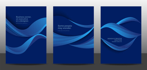 Wall Mural - template vector design set for brochure, annualreport, corporate presentation, portfolio, flyer, lay