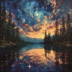 Wall Mural - Galactic Mirage