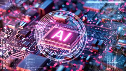 Poster - Generic computer motherboard driven by an artificial intelligence processor