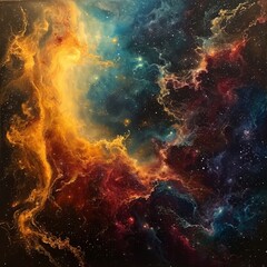 Wall Mural - Nebula's Cosmic Glow