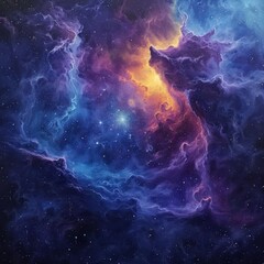 Wall Mural - Galactic Calm: Nebula Serenity