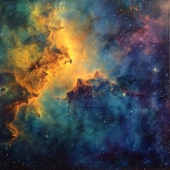 Wall Mural - Galactic Calm: Nebula Serenity