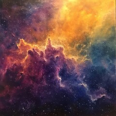 Wall Mural - Galactic Calm: Nebula Serenity