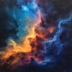 Wall Mural - Galactic Calm: Nebula Serenity
