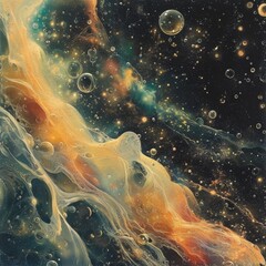 Wall Mural - Cosmic Alchemy: Transforming Elements