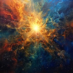 Wall Mural - Radiant Nebula Sky