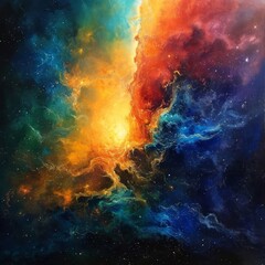 Wall Mural - Radiant Nebula Sky