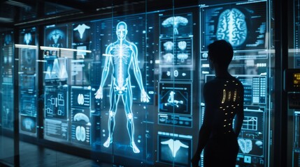 Digital body scanning using biometrics