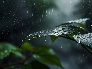 Poster - rain water wet