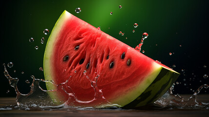 Wall Mural - slice of watermelon II