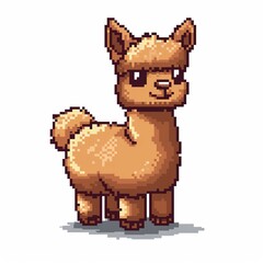 Wall Mural - Alpaca 8-bit